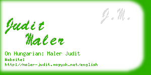 judit maler business card